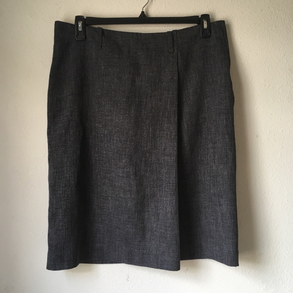 Gray Pencil Skirt